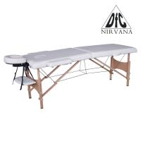 Массажный стол DFC NIRVANA, Optima, дерев. ножки, цвет кремовый (Cream)